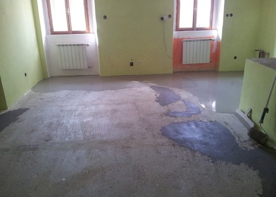 Marmoleum Home - Pokládka podlahy a obložení stěny