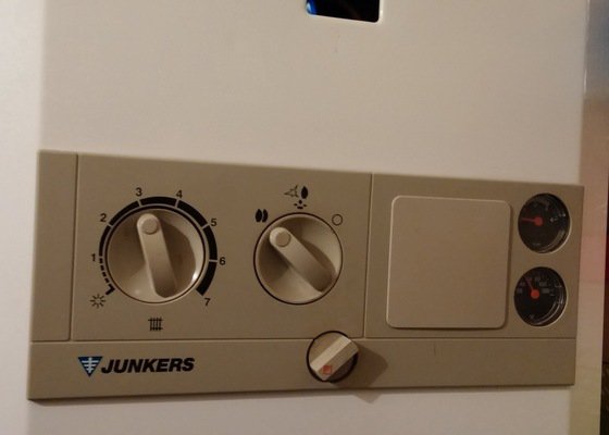 Revizní prohlídka/oprava kombinovaného kotle Junkers - stav před realizací