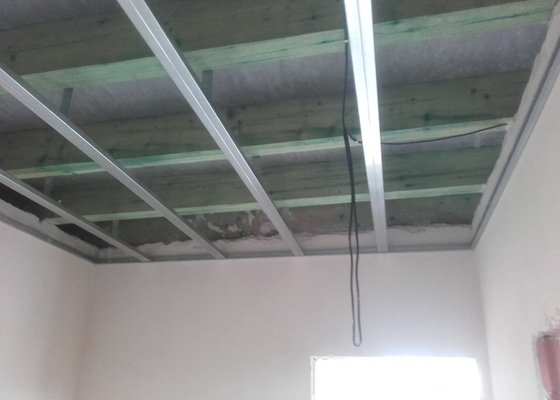 Zateplení stropu včetně montáže sádrokartonu - Praha východ