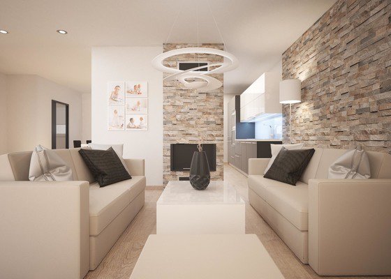 Návrh interiéru - mezonetový byt
