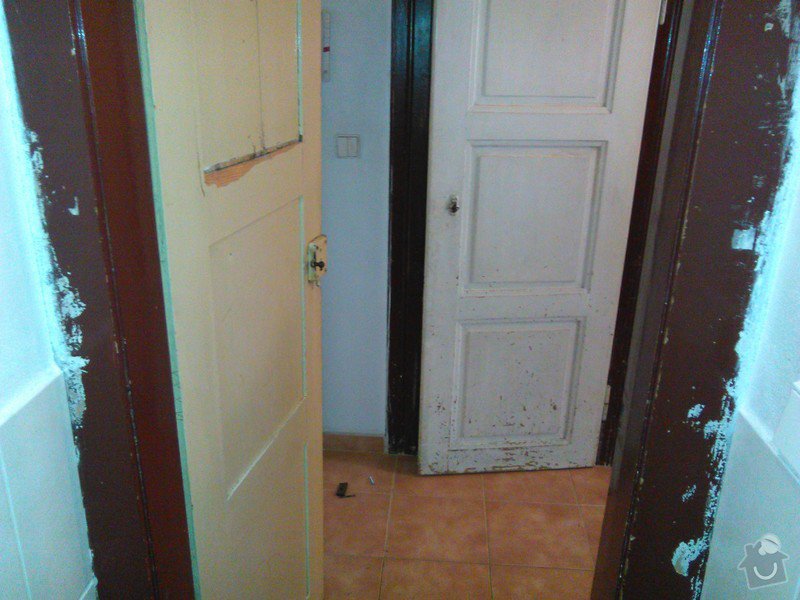 Odstranění starých zárubní: dveře od záchodu - vnitřní strana 2