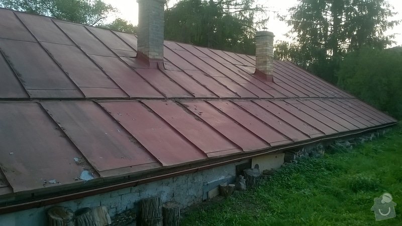 Nátěr plechové střechy: WP_20170827_003