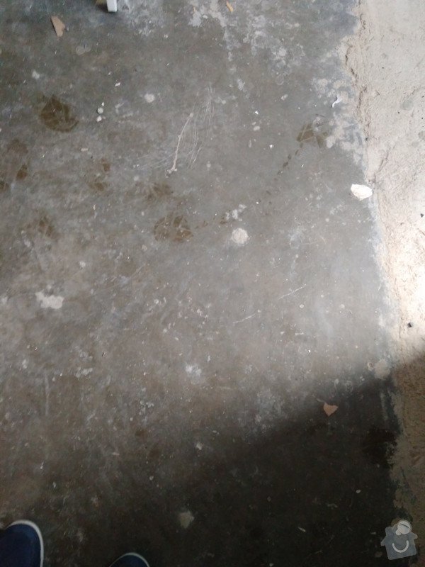Renovace staré betonové podlahy v garáži: 02
