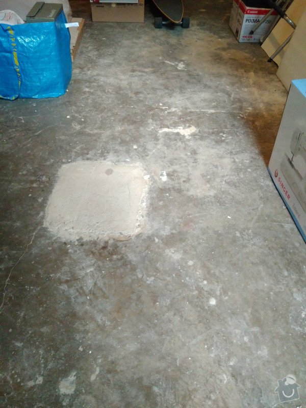Renovace staré betonové podlahy v garáži: 01