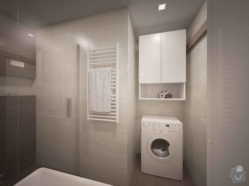 Návrh kompletní rekonstrukce panelákového bytu 3+1: moderni_koupelna_neutralni_barvy