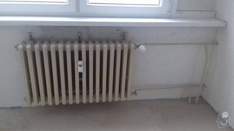 Výměna litinových radiátorů: Ložnice