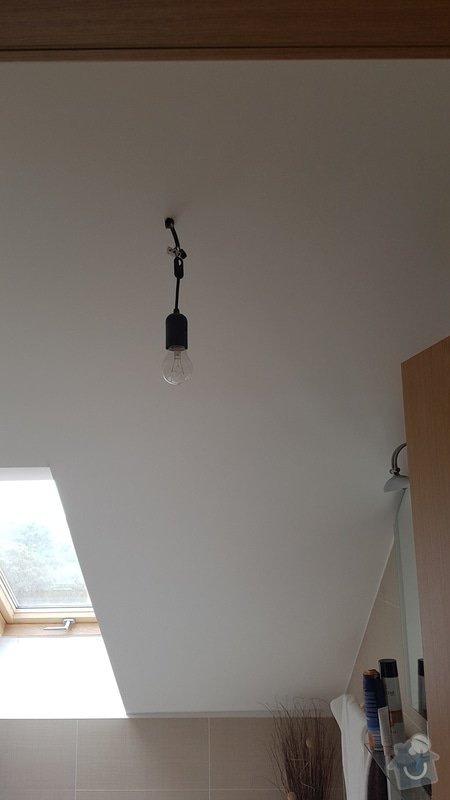Instalace osvětlení - bodovky v koupelně: Místo pro usazení světel - koupelna