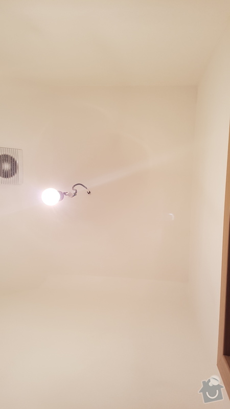 Instalace osvětlení - bodovky v koupelně: Místo pro usazení světel - toaleta