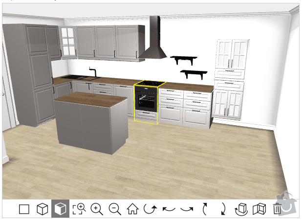 Montáž kuchyňské linky Ikea: navrh kuchyne