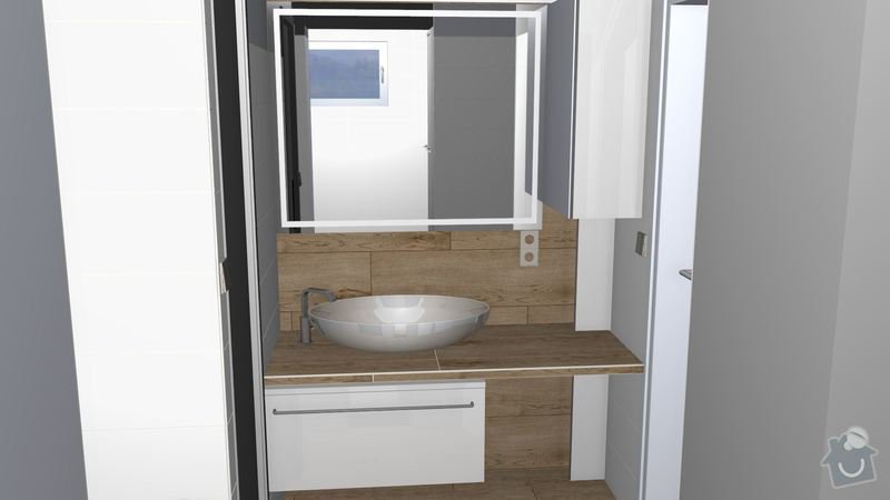 Nábytek do koupelny: Skříň pod umyvadle + na kotel (bude až k podlaze)