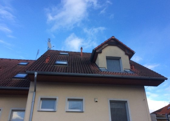 Kontrola střechy, drobné opravy; čištění - stav před realizací