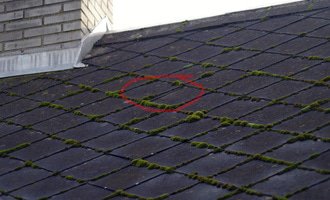 Oprava eternitové střechy - stav před realizací