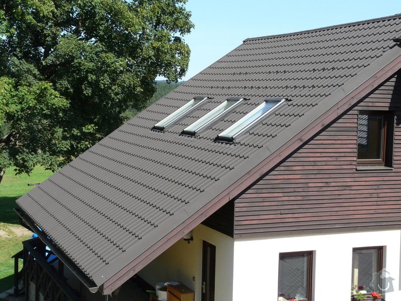 Střecha ocelová krytina imitace tašky: finská střešní krytina WECKMAN