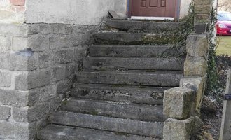 Venkovní schody - stav před realizací