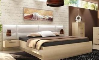 Manželská postel s úložným prostorem - stav před realizací