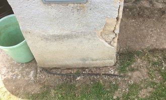 Zednické práce - Přístavba koupelny k chatě - stav před realizací