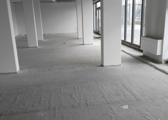 Podlahový beton - stav před realizací