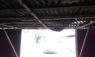 Strecha na garaz - stav před realizací