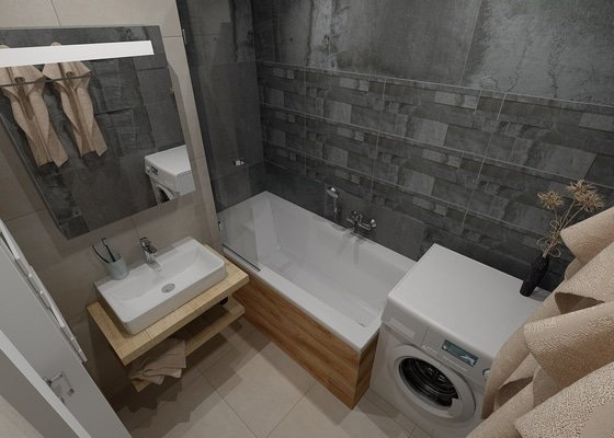 Rekonstrukce koupelny - Praha 3