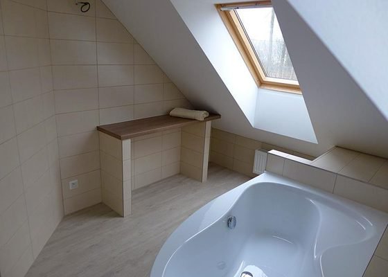 Realizace koupelny a wc v rodinném domě – Lesná