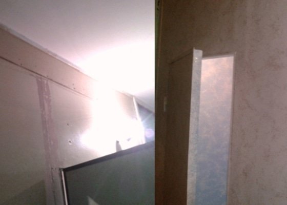 Nástřik bytového jádra ( wc, koupelna, plášť jádra )