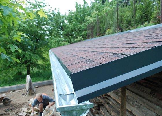 Střecha nad dřevník 2,5x9m - VIDEO