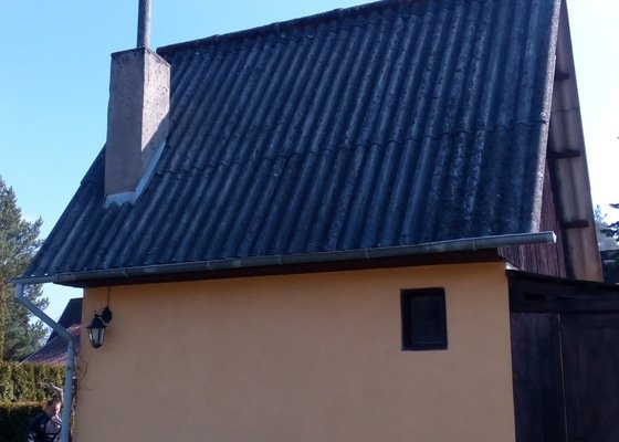 Výměna střechy -chata Lišov