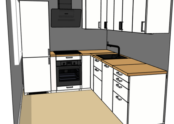 Montáž menší kuchyně IKEA