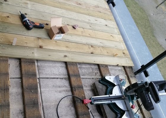 Rekonstrukce podlahy na terase