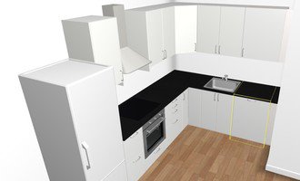 Konzultáciu návrhu a montáž kuchyne Ikea - stav před realizací