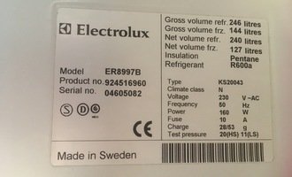 Oprava ledničky Elektrolux - stav před realizací