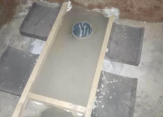 Zabetonování podlahy po instalaci kanalizace 2 m2 - co nejdřív