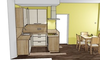 Mini kuchyň do prostoru 3,5 m2