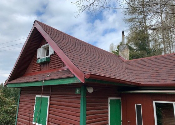 Nová střecha na chatě