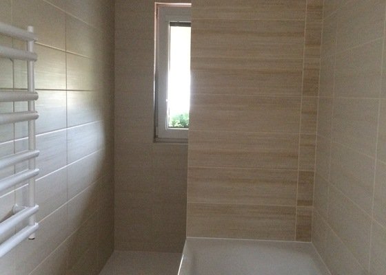 Obložení koupelny (cca 30 m2 obkladu)