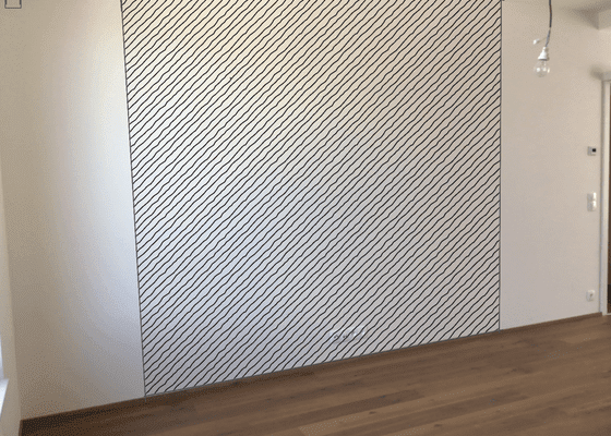 Designové stěrky - imitace betonu za televizní stěnu