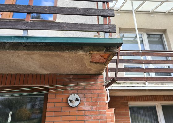 Oprava omítky balkonů