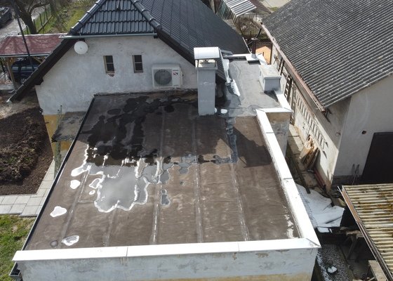 Oplechování pultové střechy