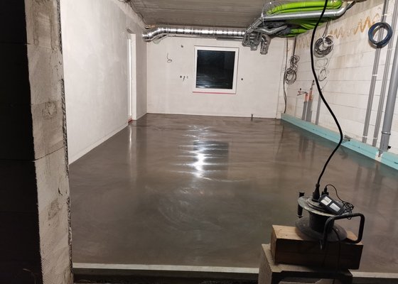 Betonová podlaha do garáže