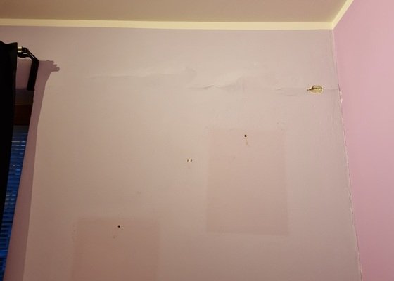 Malování pokoje a chodby včetně opravy omítky