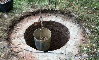 Kompletní oprava pláště, záhlaví a dna studny 8m - Kokořínsko