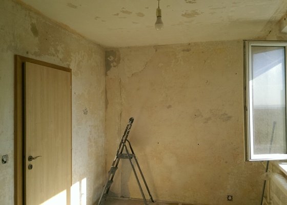 Rekonstrukce a vymalování 1 pokoje (stěny a strop)