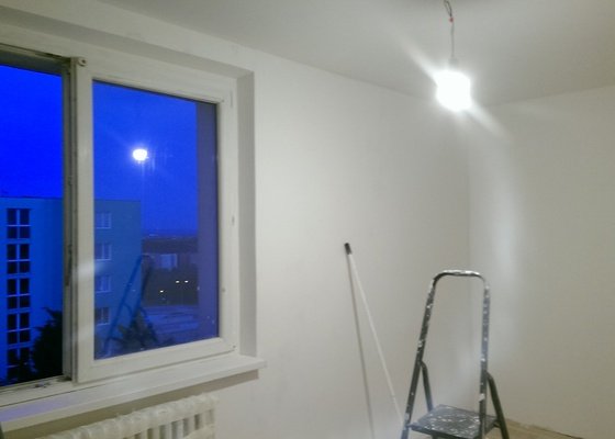 Rekonstrukce a vymalování 1 pokoje (stěny a strop)