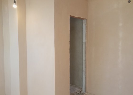 Omítka a štuk (1 místnost), 2x stavební otvor pro dveře