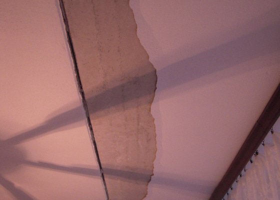 Oprava stropní omítky a malířské práce (1 pokoj v panelovém domě)