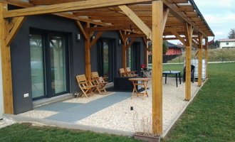 Výroba dřevěné terasy 50 m2 - stav před realizací