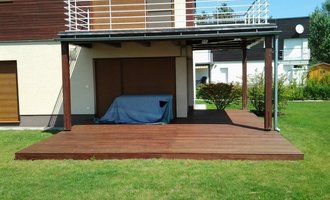 Výroba dřevěné terasy 50 m2 - stav před realizací