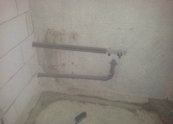 Instalaterske prace - uprava rozvodu vody a odpadu v ramci rekonstrukce panelakoveho bytu
