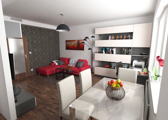 Návrh zařízení obývacího pokoje