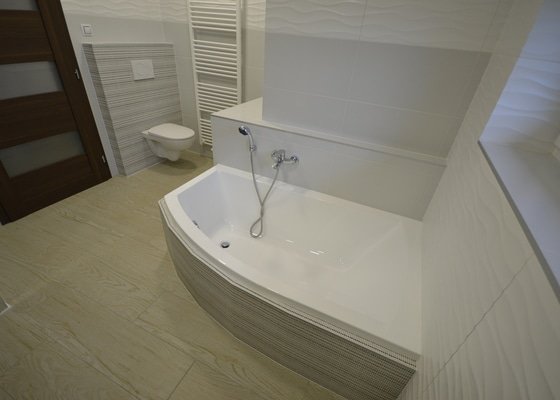 Realizace koupelny, Wc a pokládka dlažeb v novostavbě